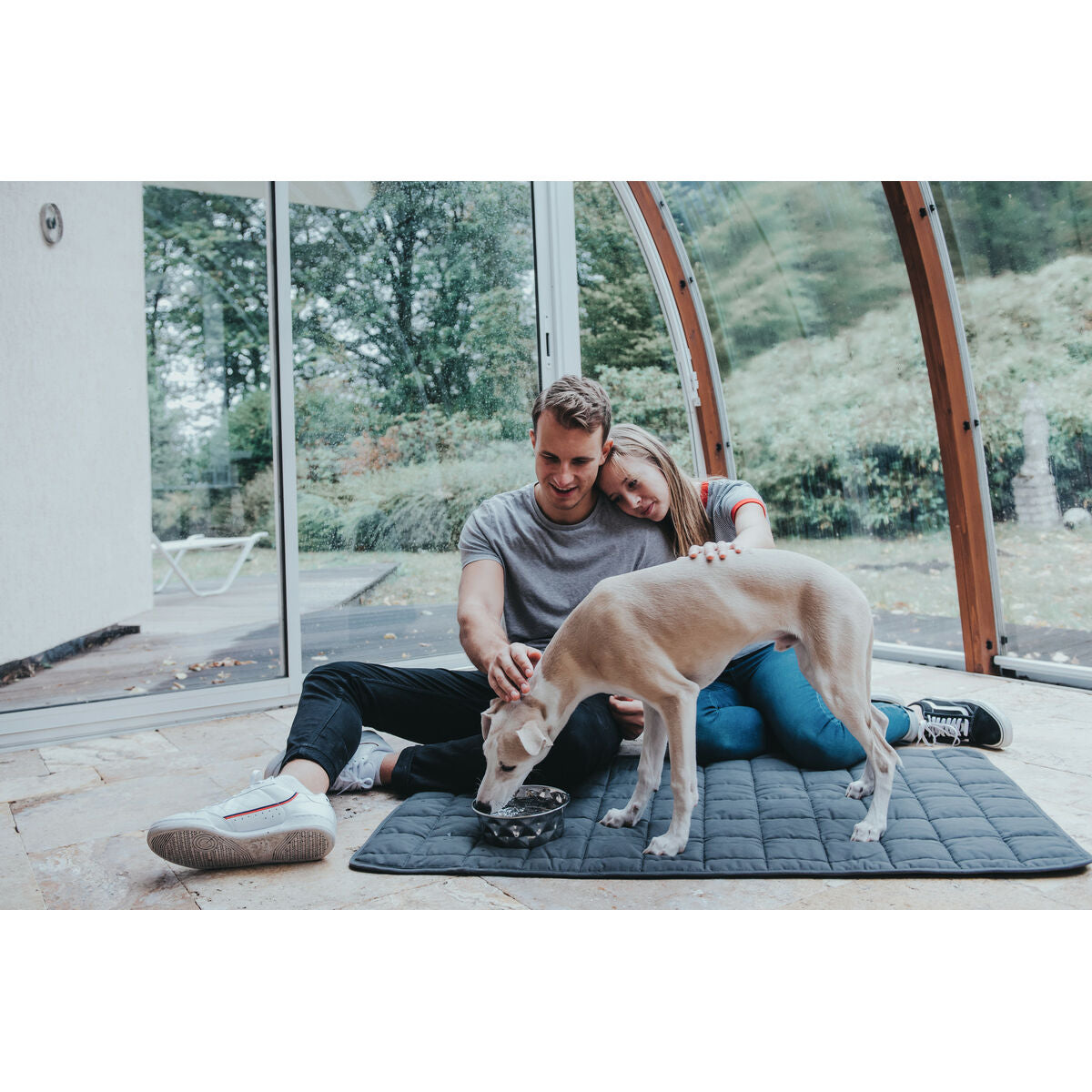 Dog Feeder Hunter Silicone Stainless steel 1,05 L-3