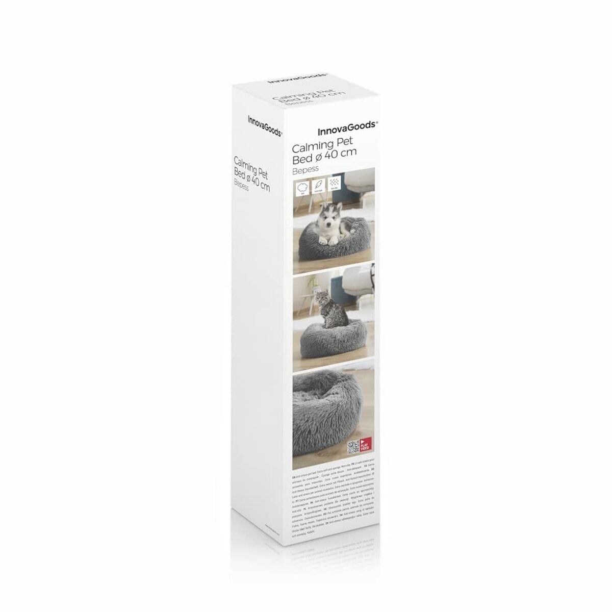 Anti-stress Pet Bed Bepess InnovaGoods Ø 60 cm-1