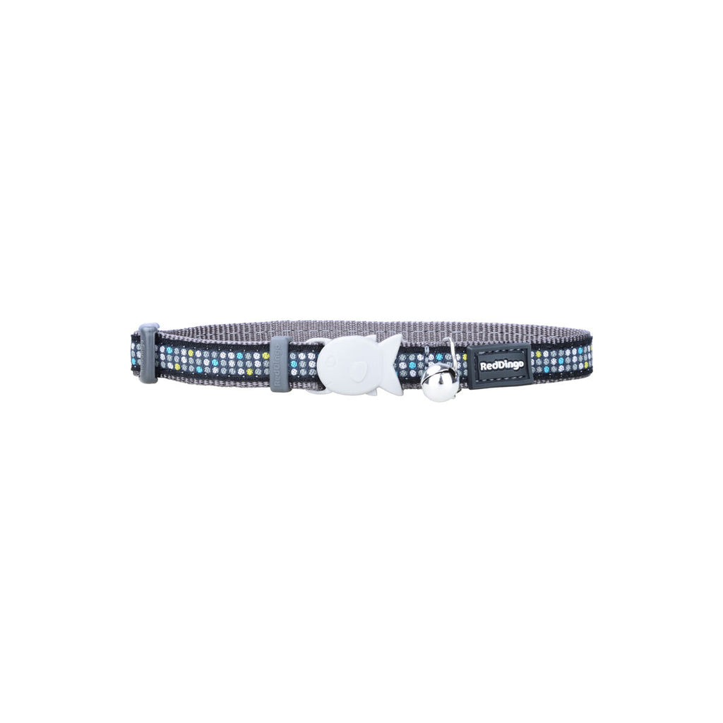 Cat Collar Red Dingo Modern on Cool 20-32 cm Grey-0