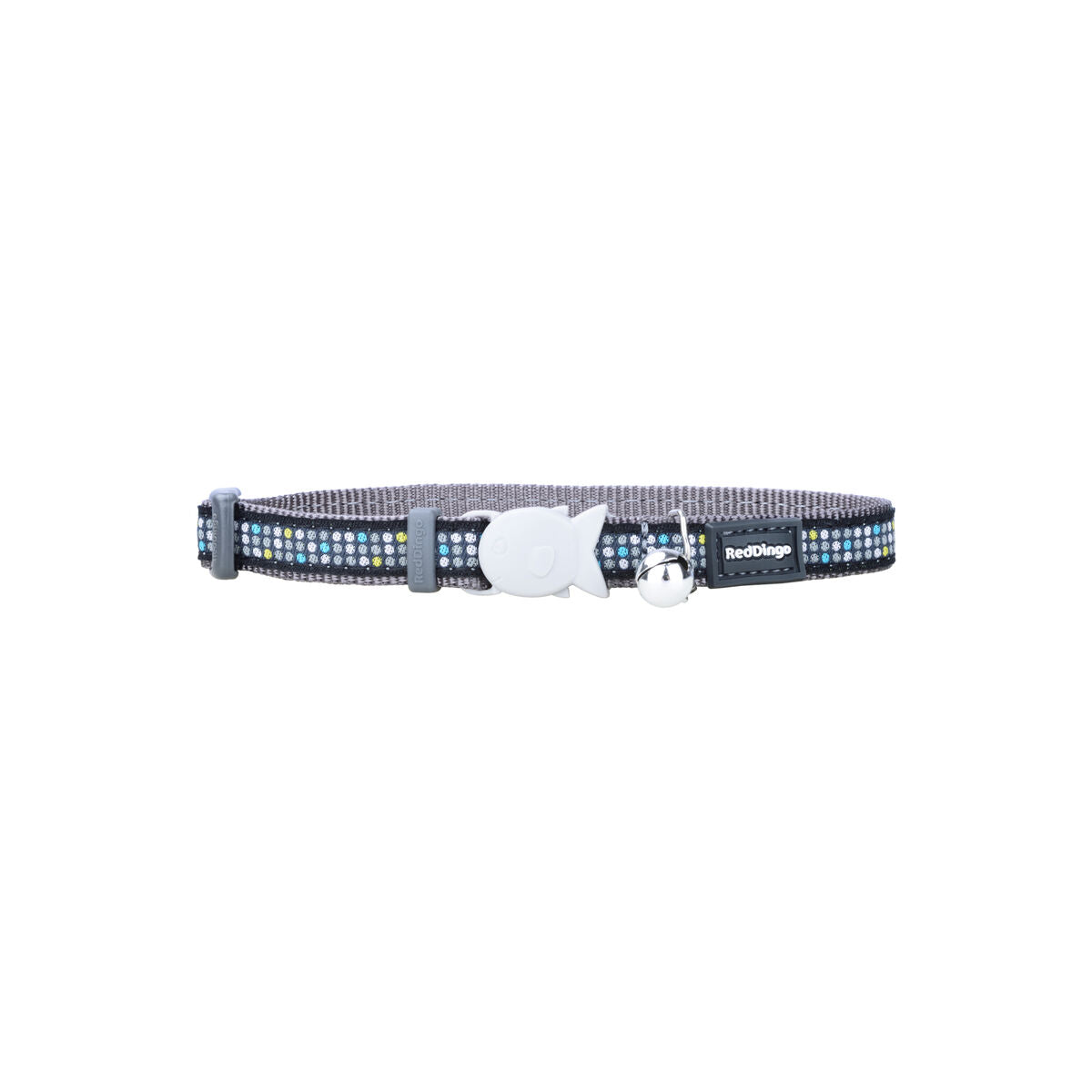 Cat Collar Red Dingo Modern on Cool 20-32 cm Grey-0