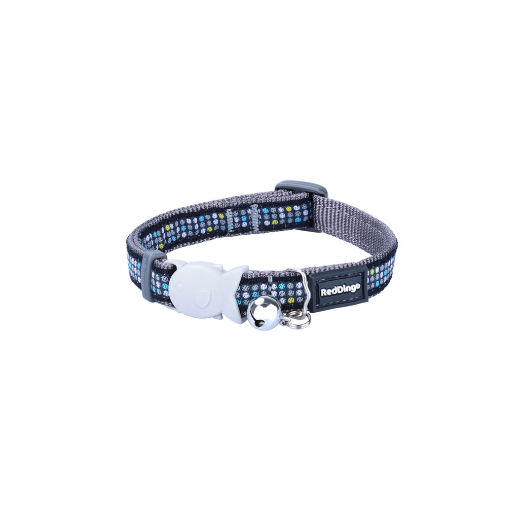 Cat Collar Red Dingo Modern on Cool 20-32 cm Grey-1