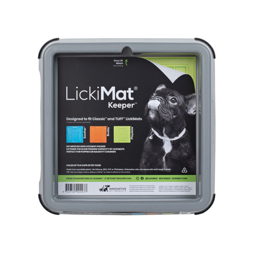 Dog Feeder Lickimat Indoor Keeper Grey polypropylene-2