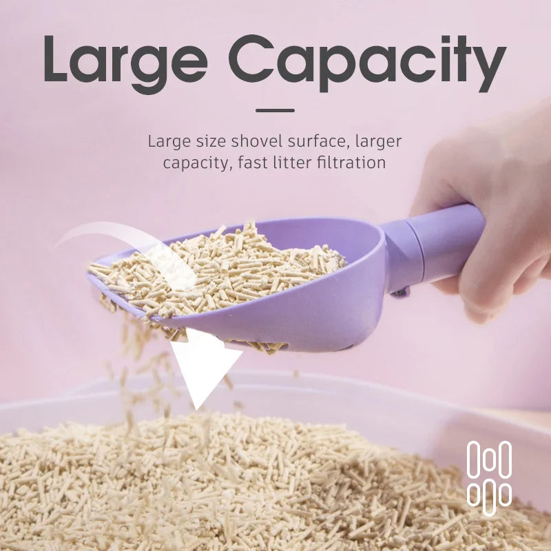 Cat Litter Scoop Plastic Cats Poop Scoop-1
