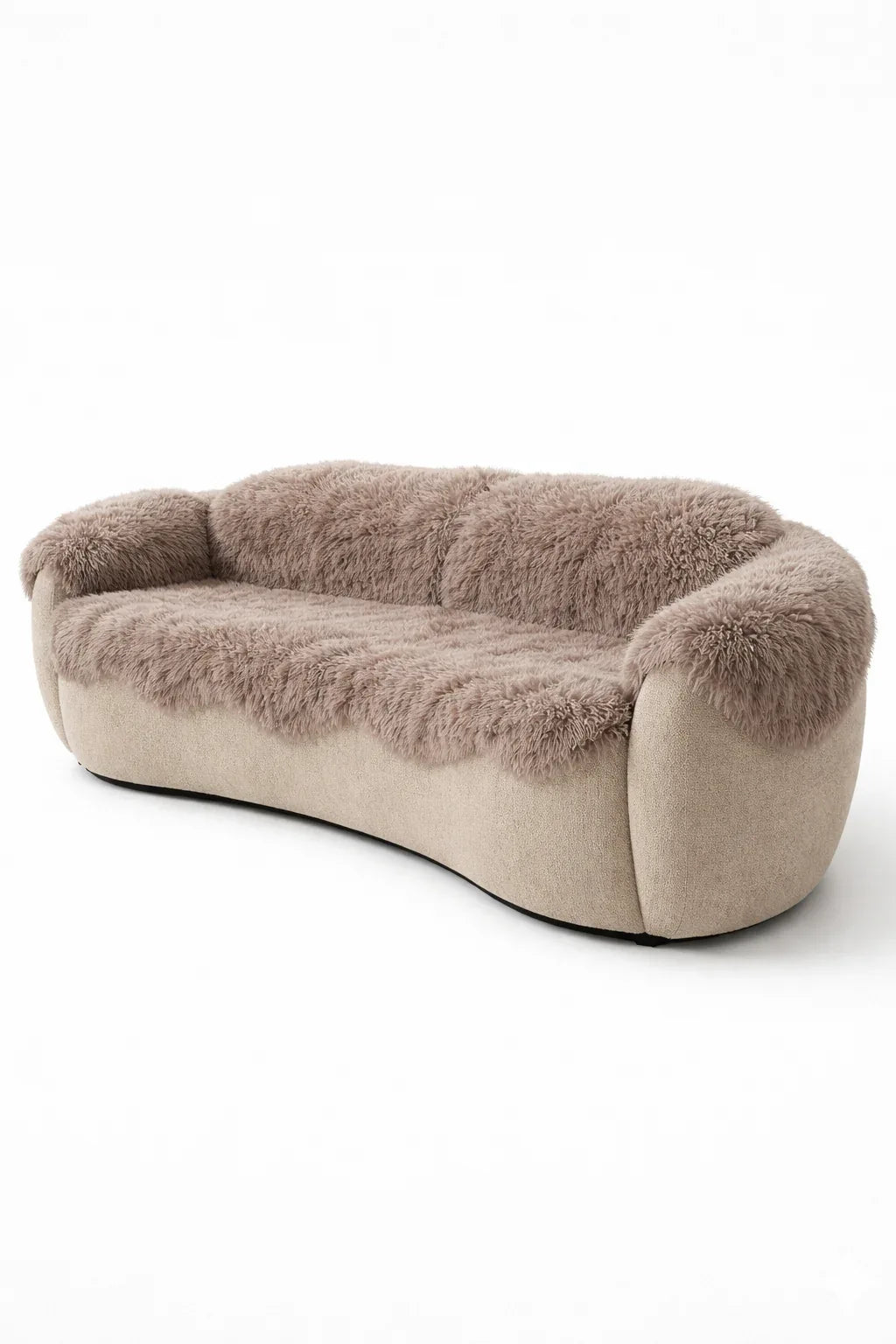 Genuine Beige Sheepskin Couch Cover for Dogs — Natural Sofa Protector (Plastic-Free)-0