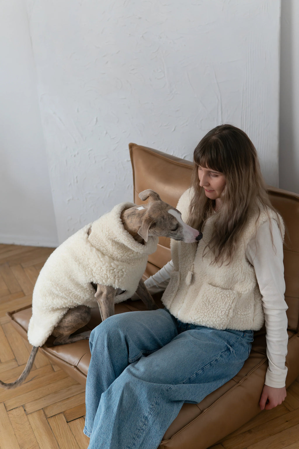 Woolen Dog Vest - Blue-3