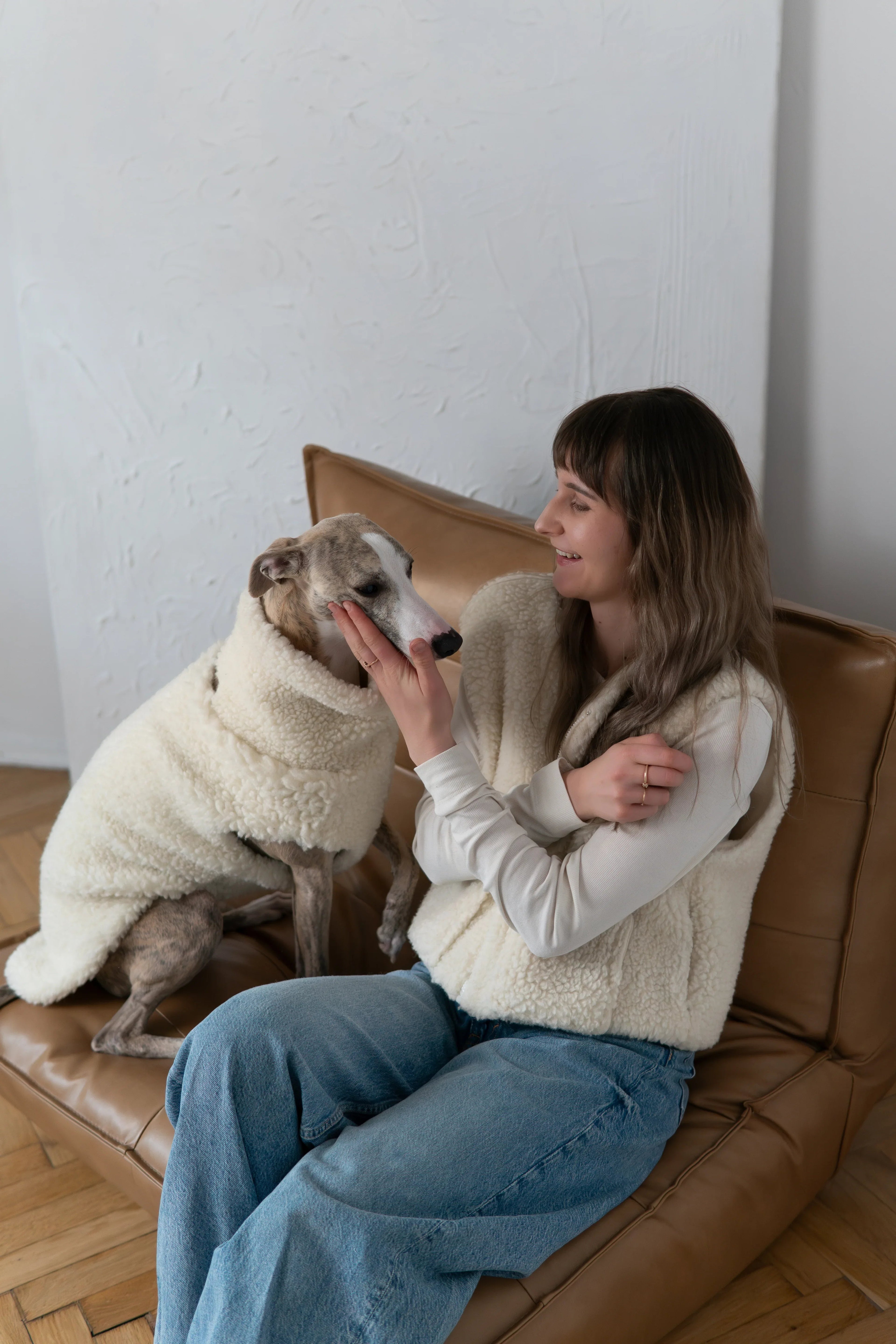 Woolen Dog Vest - Pink-3