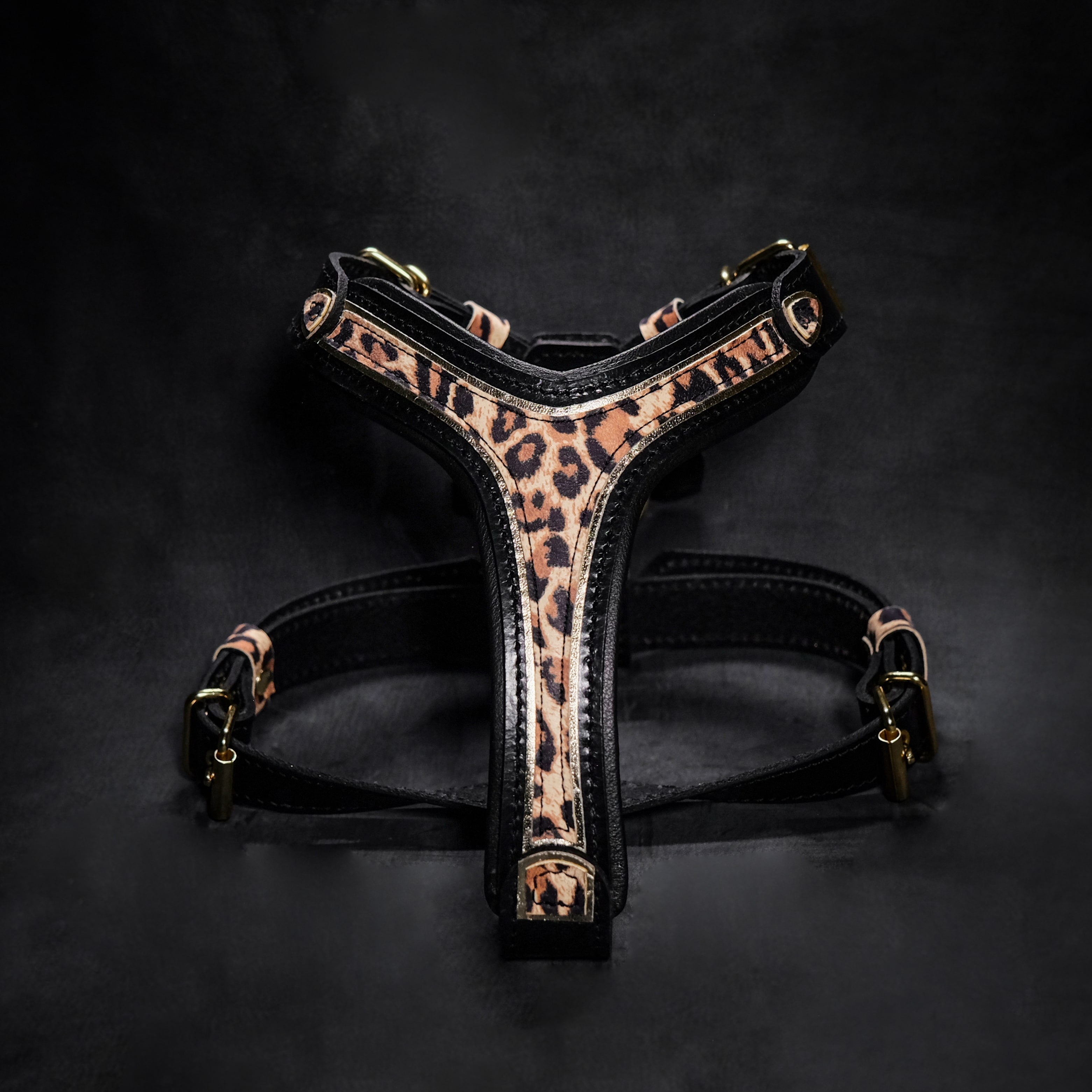 The Leopard Harness Small to Medium Size-0
