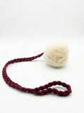 Wool Pom Tug Toy - White-0