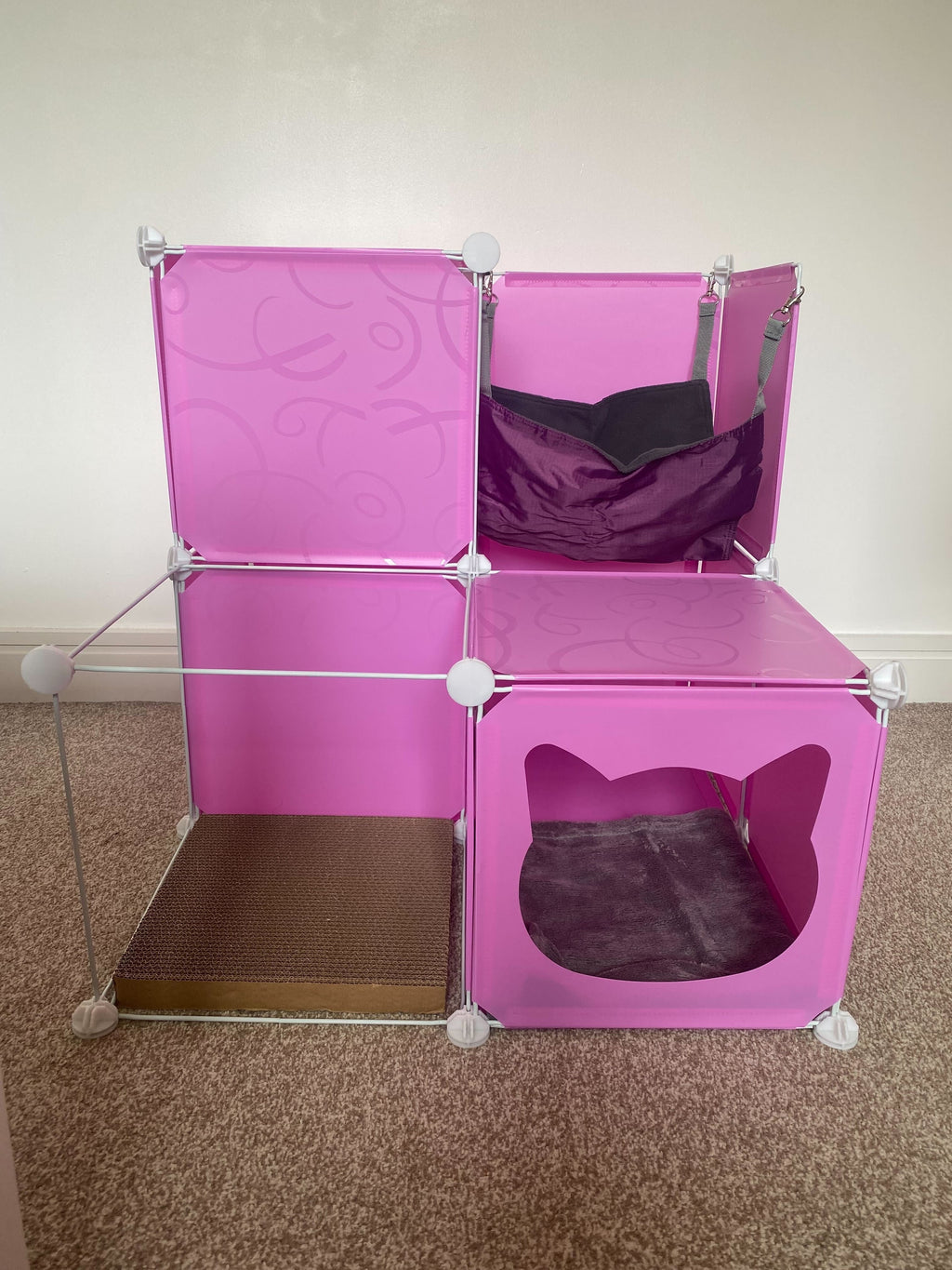 Kitty Cubby Cat Cube Play Tower MIDI Weatherproof Cover Pet and Pond Supply-1