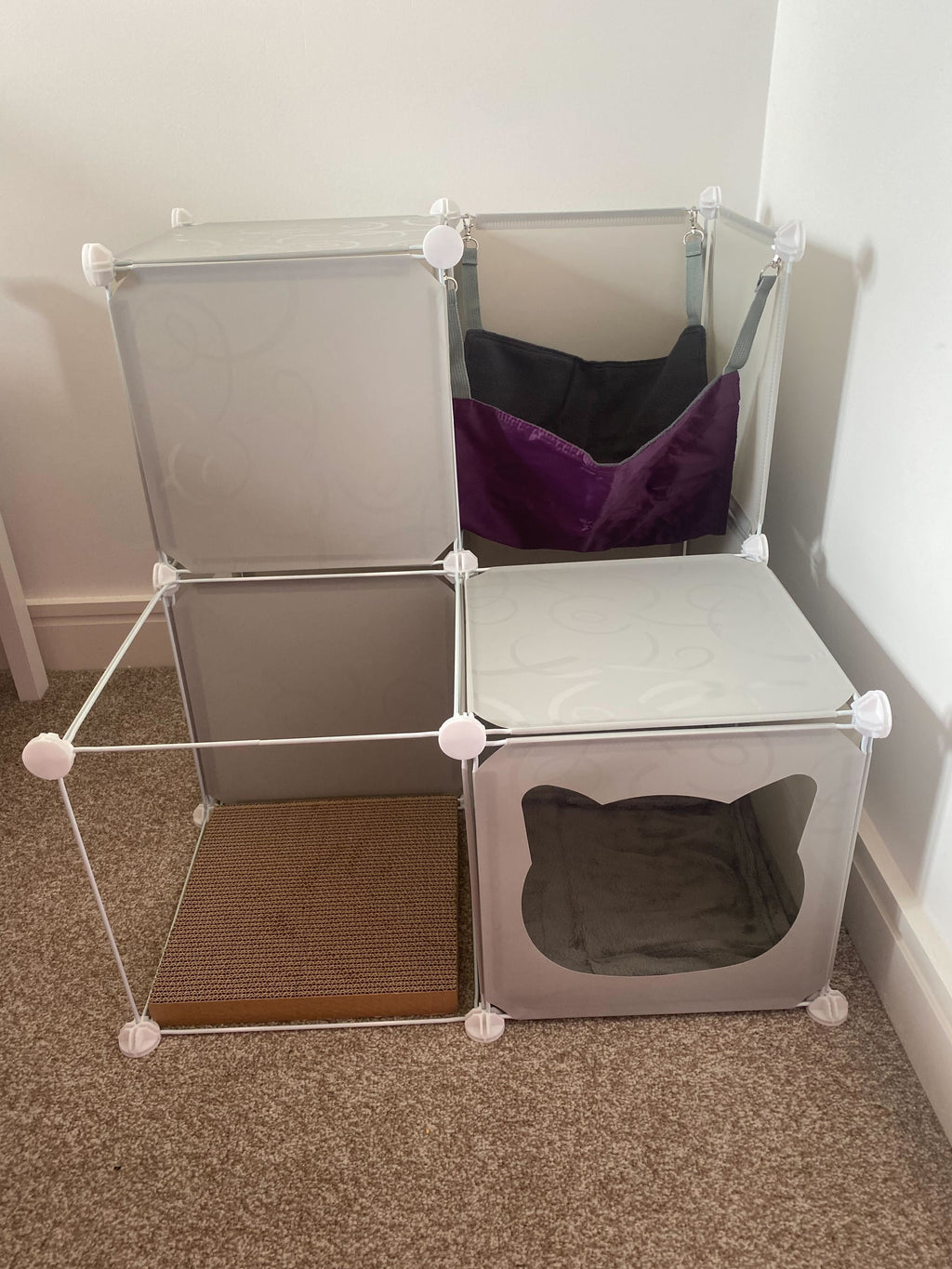 Kitty Cubby Cat Cube Play Tower MIDI Weatherproof Cover Pet and Pond Supply-3