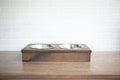 Dog Food Stand, Wooden Pet Feeder with Stainless Steel Bowls-0