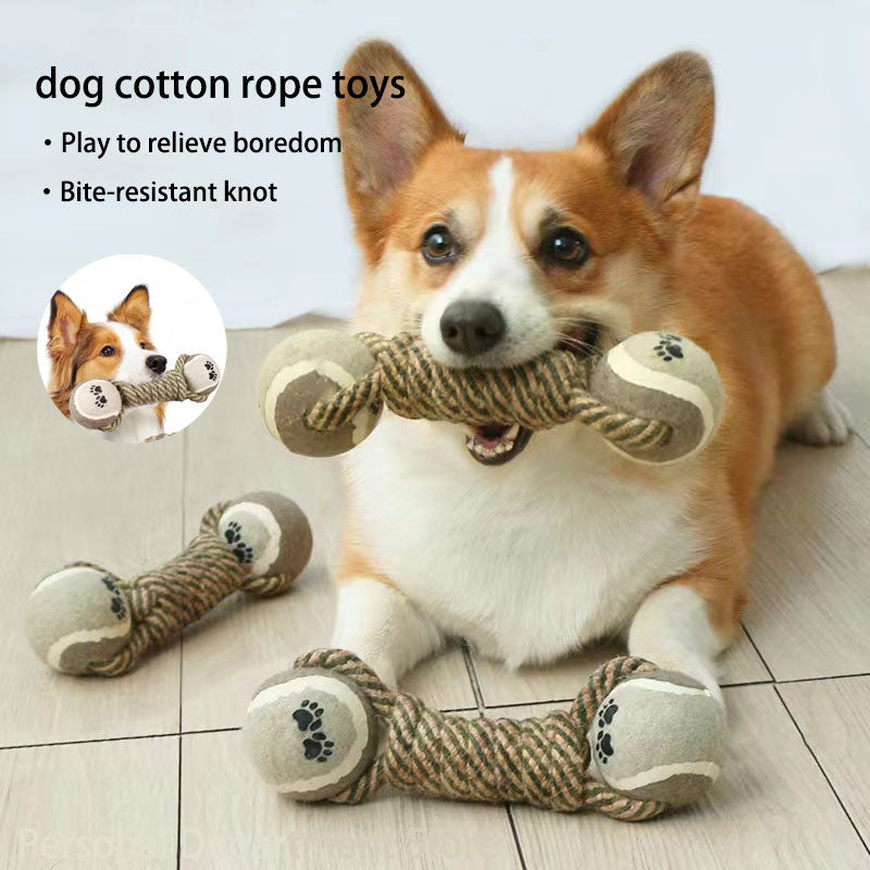 Interactive Cotton-Poly Tug Toy-0