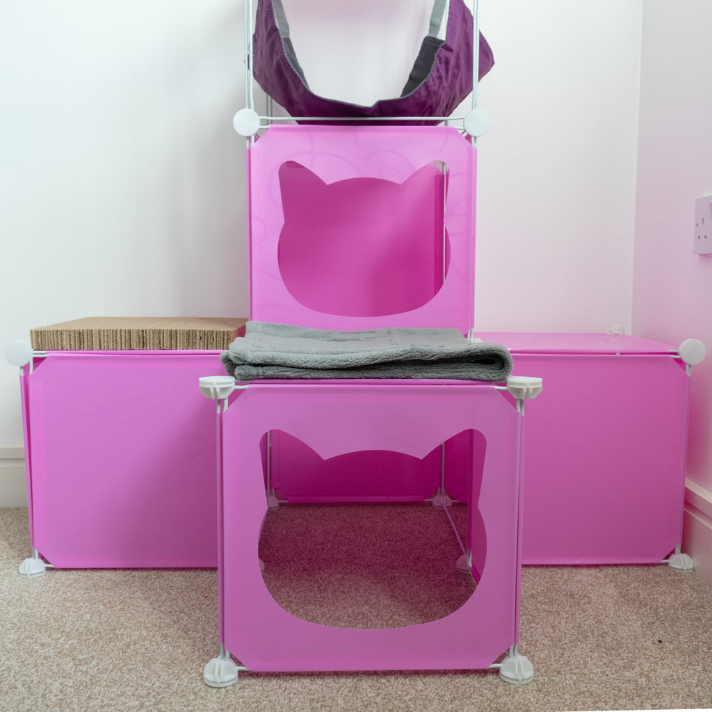 Kitty Cubby Cat Cube Play Tower MIDI Weatherproof Cover Pet and Pond Supply-4