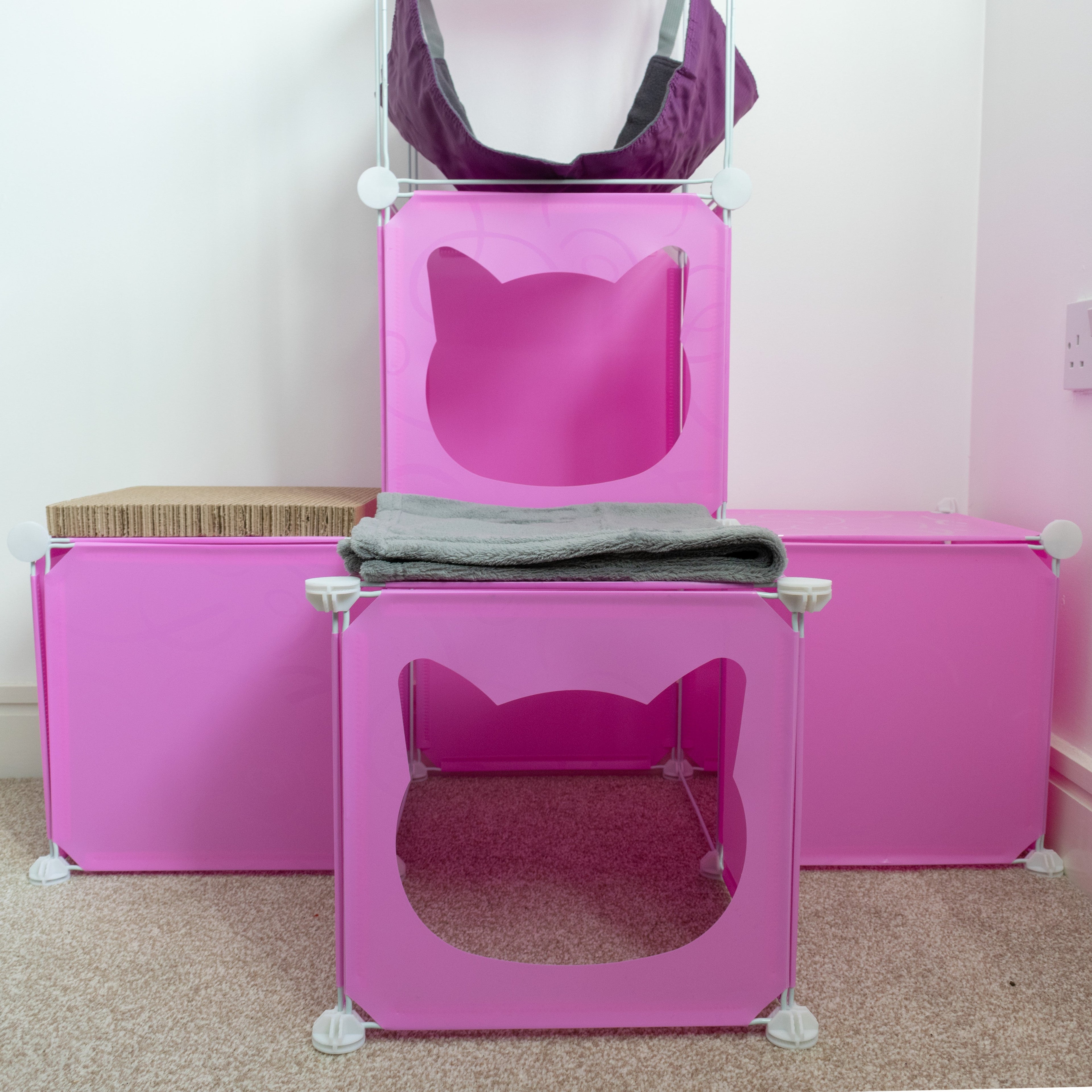 Kitty Cubby Cat Cube Play Tower MIDI Weatherproof Cover Pet and Pond Supply-4