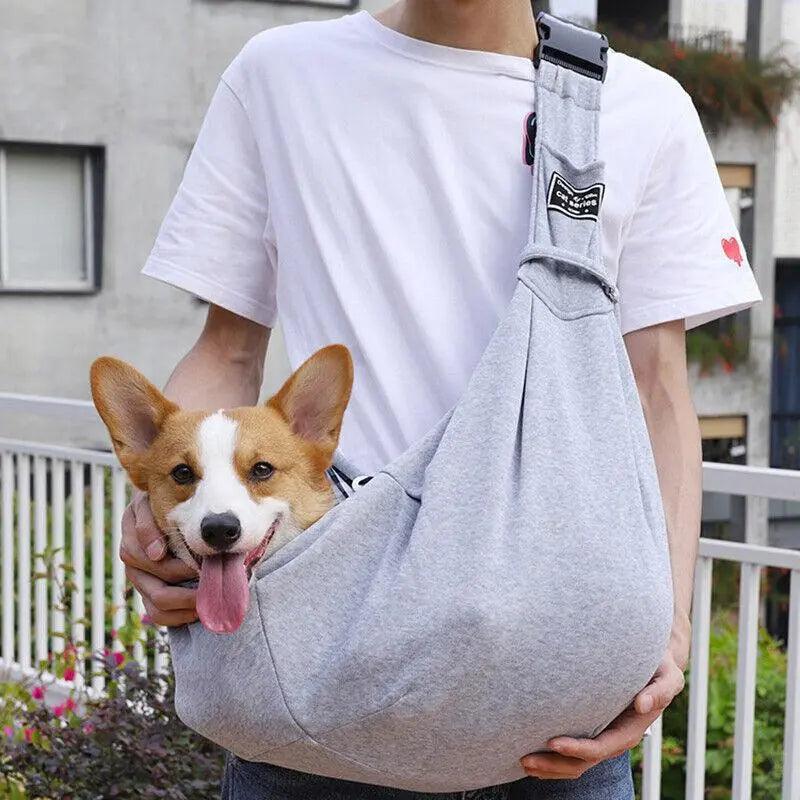 Portable Pet Sling Carrier Shoulder Bag for Small Dogs and Cats Travel Outdoor-4