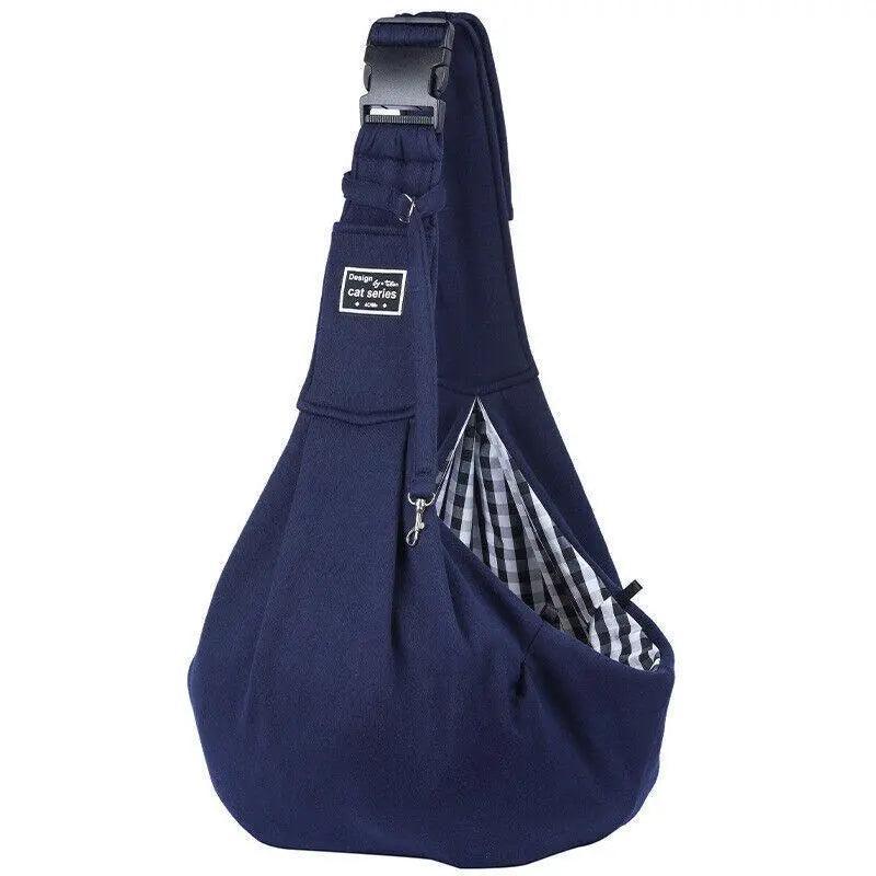 Portable Pet Sling Carrier Shoulder Bag for Small Dogs and Cats Travel Outdoor-5