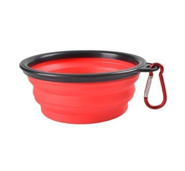 Latex hordozható etető és itató tál kutyáknak (350ML)-6