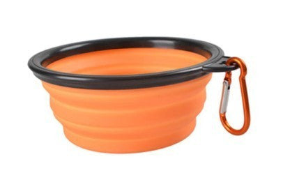 Latex hordozható etető és itató tál kutyáknak (350ML)-8