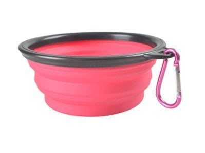 Latex hordozható etető és itató tál kutyáknak (350ML)-9