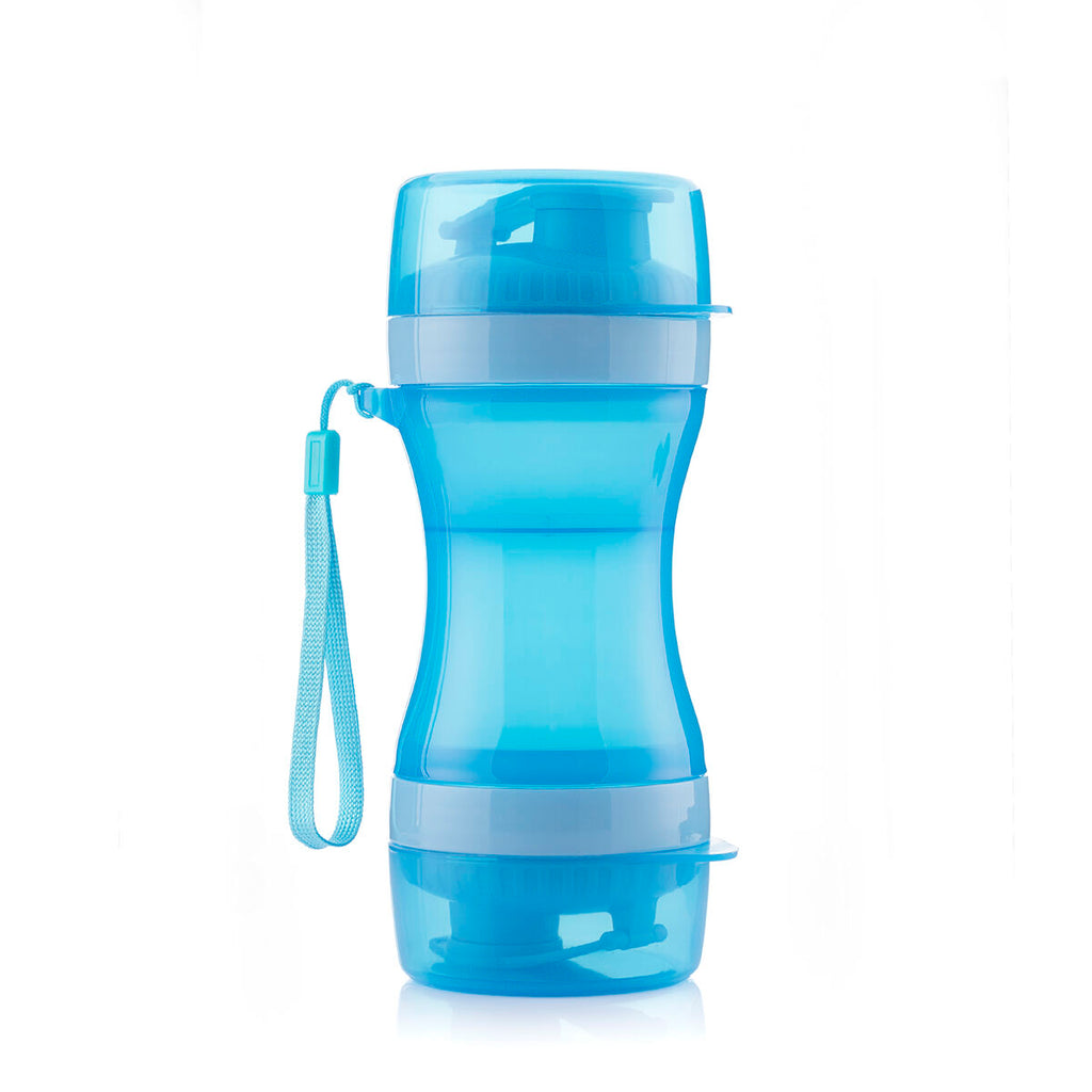 2-in-1 bottle with water and food containers for pets Pettap InnovaGoods-4