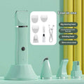 NNEDSZ Light Green 4-in-1 Pet Grooming Electric Clippers - Professional Rechargeable Trimmer for Dogs & Cats, Paw, Fur, Nail, and Ear Care | Compact Design,-0