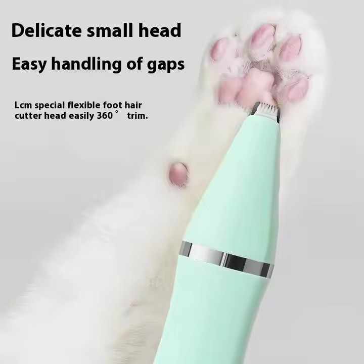 NNEDSZ White 4-in-1 Pet Grooming Electric Clippers - Professional Rechargeable Trimmer for Dogs & Cats, Paw, Fur, Nail, and Ear Care | Compact Design,-4