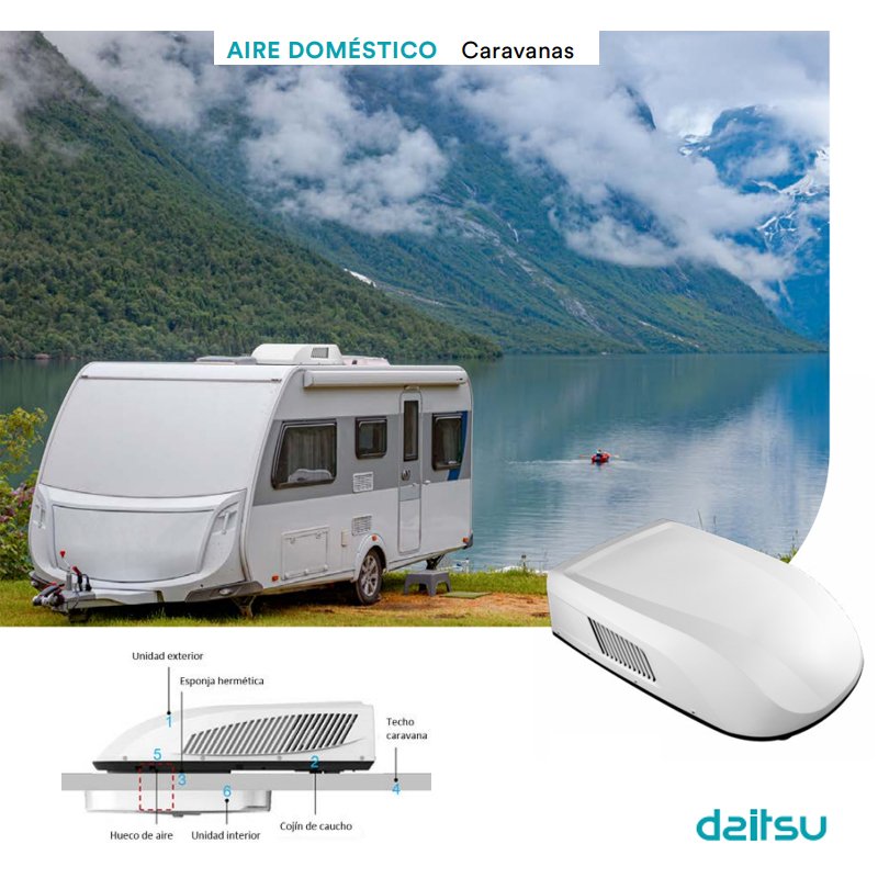 Aire Acondicionado Caravanas Daitsu AAD12 (Frío y calor)