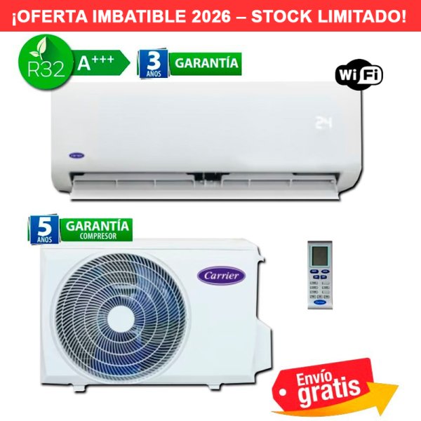 Aire Acondicionado Carrier QHG012D8S 1x1 inverter R32