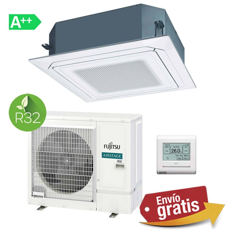 Aire acondicionado Cassette Fujitsu AUY100-KA 3D (Blanco)