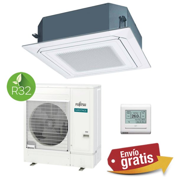 Aire acondicionado Cassette Fujitsu AUY140-KA 3D (Blanco)