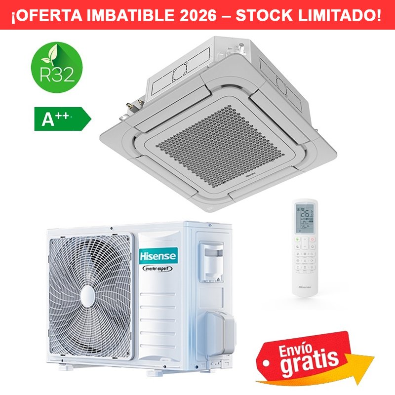Aire Acondicionado Cassette Hisense AUC125UR4RTHB5