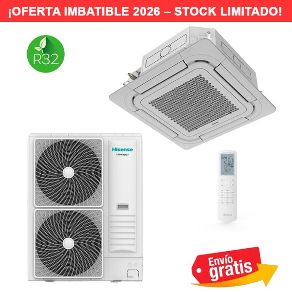 Aire Acondicionado Cassette Hisense AUC175UR6RPHB4