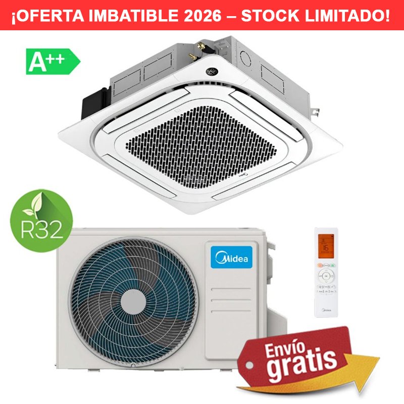 Aire Acondicionado Cassette Midea MCD-90(30)N8Q-2
