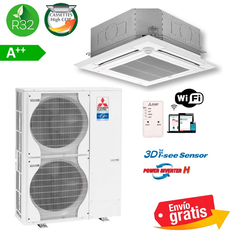 Aire Acondicionado Cassette Mitsubishi MPLZ-100YEA2(H) | Serie Power Inverter