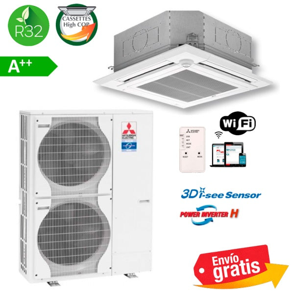 Aire Acondicionado Cassette Mitsubishi MPLZ-125VEA2(H) | Serie Power Inverter