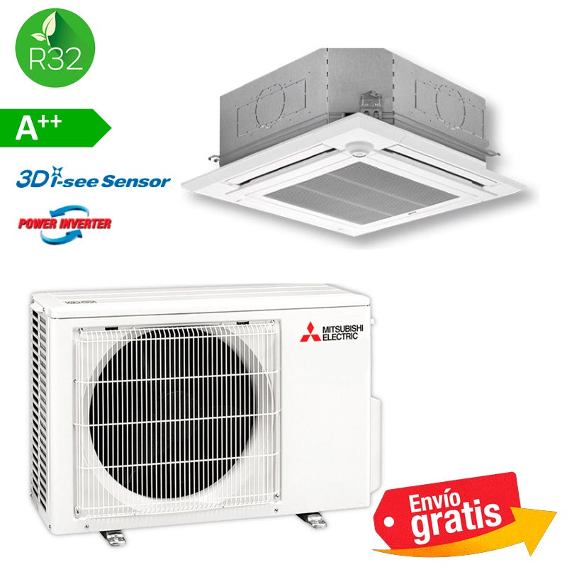 Aire Acondicionado Cassette Mitsubishi MPLZ-35VEA | Serie Power Inverter