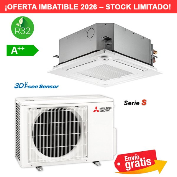 Aire Acondicionado Cassette Mitsubishi MSLZ-35VA2 | Serie S