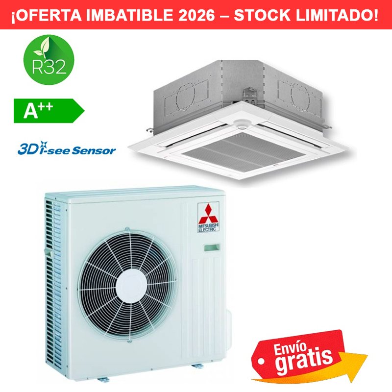 Aire Acondicionado Cassette Mitsubishi MSPLZ-100VEA2 | Standard Inverter