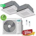 Aire Acondicionado Cassettes 2x1 Hisense 5AMW105U4RQC + ACT52UR4RCC8 + ACT71UR4RJC8