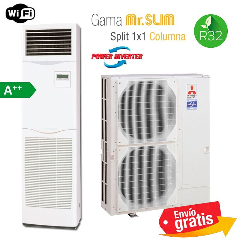 Aire Acondicionado Columna Mitsubishi Electric Serie Power Inverter MPSZ -100YKA