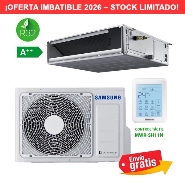 Aire Acondicionado Conducto Deluxe Samsung AC052RNMDKG + AC052RXADKG