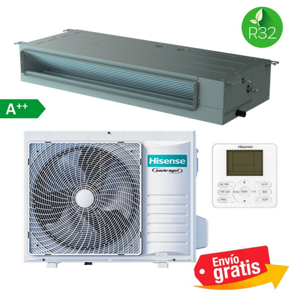 Aire Acondicionado Conductos Hisense ADT71UX4RCL8 + AUW71U4RJ7