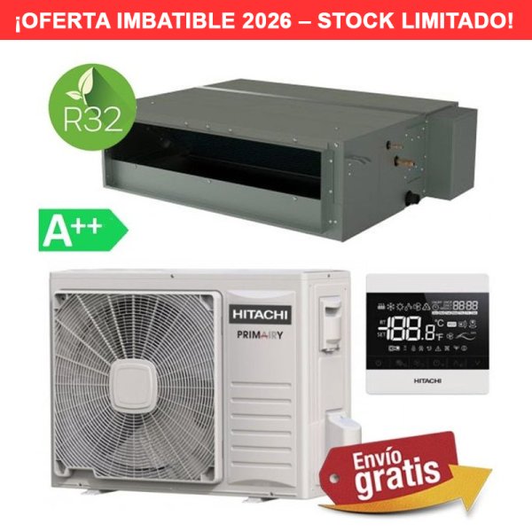 Aire Acondicionado Conductos Hitachi Primairy 17,1 kW - 6,5 CV