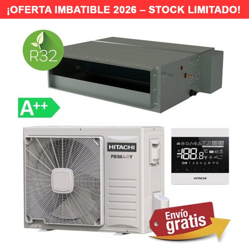 Aire Acondicionado Conductos Hitachi Primairy 17,1 kW - 6,5 CV