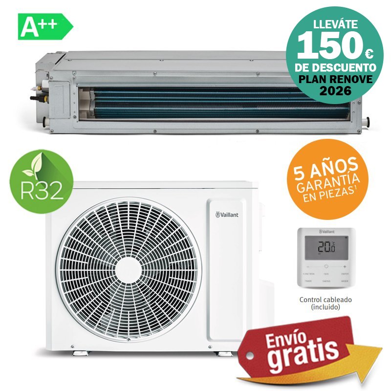 Aire Acondicionado Conductos Vaillant climaVAIR pro VAIB1-100 DNi