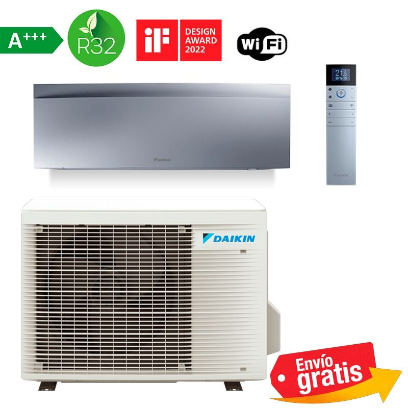 Aire Acondicionado Daikin Emura 3 FTXJ25AS - Plata
