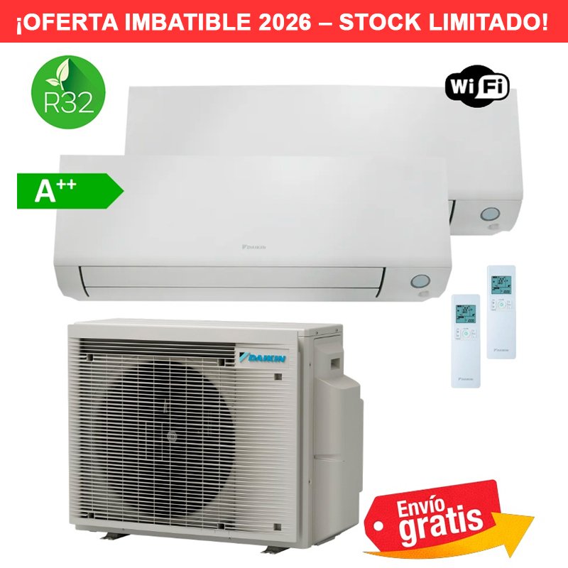 Aire Acondicionado Daikin Multi Split 2x1 Perfera 2MXM40A2 + FTXM25A + FTXM25A