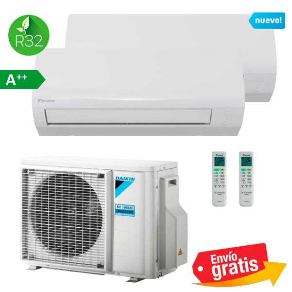 Aire Acondicionado Daikin multisplit 2x1 Sensira 2MXF40C2 + CTXF25C + CTXF25C