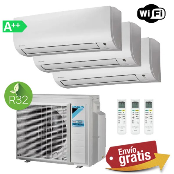 Aire Acondicionado Daikin multisplit 3x1 Sensira 3MXF52F2