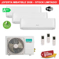 Aire Acondicionado Hisense Style MultiSplit 3x1 3AMW62U4RJC + CF25YR4BG + CF25YR4BG + CF35MR0BG